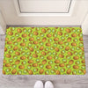 Cute Kiwi Pattern Print Rubber Doormat