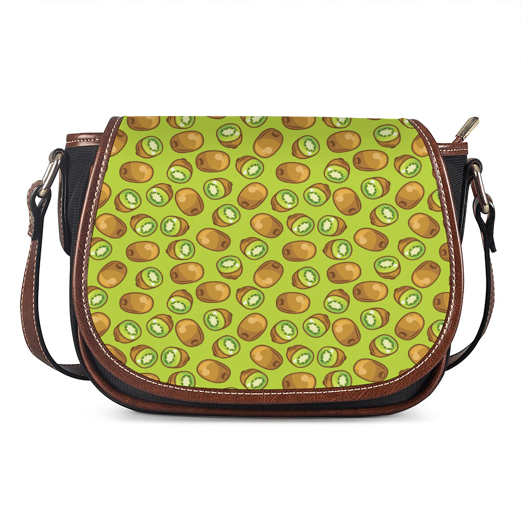 Cute Kiwi Pattern Print Saddle Bag