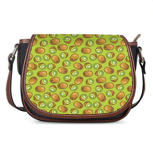 Cute Kiwi Pattern Print Saddle Bag