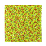 Cute Kiwi Pattern Print Silk Bandana