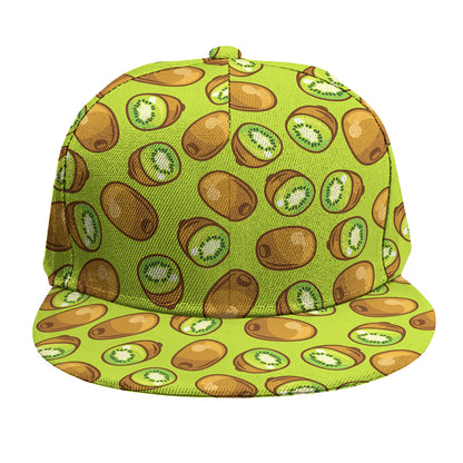 Cute Kiwi Pattern Print Snapback Cap