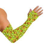 Cute Kiwi Pattern Print Sun Protection Arm Sleeves