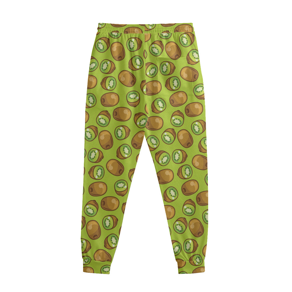 Cute Kiwi Pattern Print Sweatpants