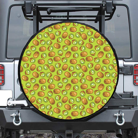 Cute Kiwi Pattern Print Tire Cover