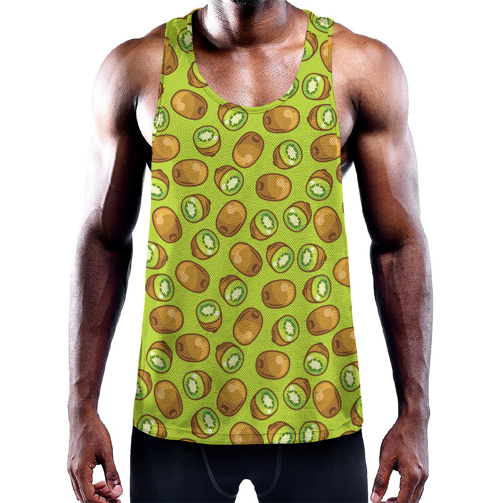 Cute Kiwi Pattern Print Training Tank Top