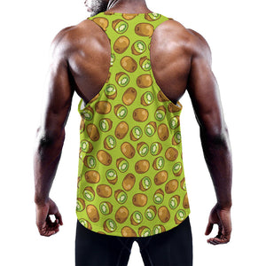 Cute Kiwi Pattern Print Training Tank Top