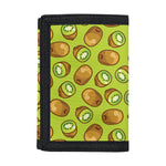 Cute Kiwi Pattern Print Trifold Wallet