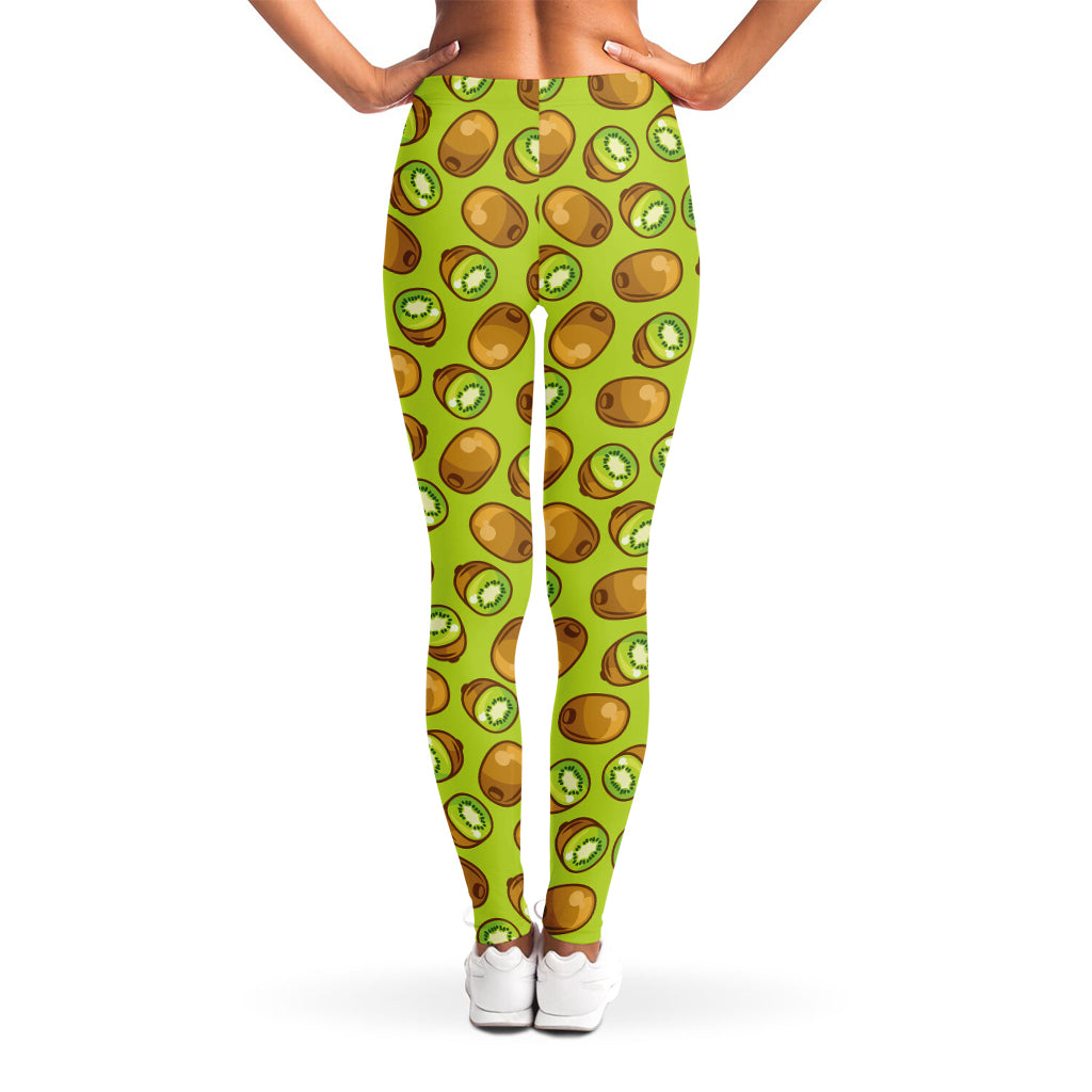 Cute Kiwi Pattern Print Women's Leggings