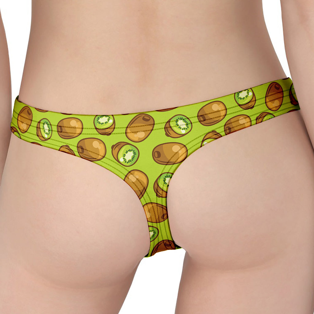 Cute Kiwi Pattern Print Women's Thong