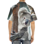 Cute Koala Print Aloha Shirt