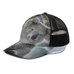 Cute Koala Print Black Mesh Trucker Cap