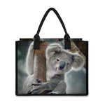 Cute Koala Print Canvas Tote Bag