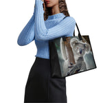 Cute Koala Print Canvas Tote Bag
