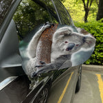 Cute Koala Print Car Side Mirror Covers