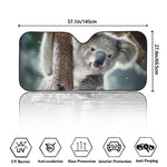 Cute Koala Print Car Windshield Sun Shade