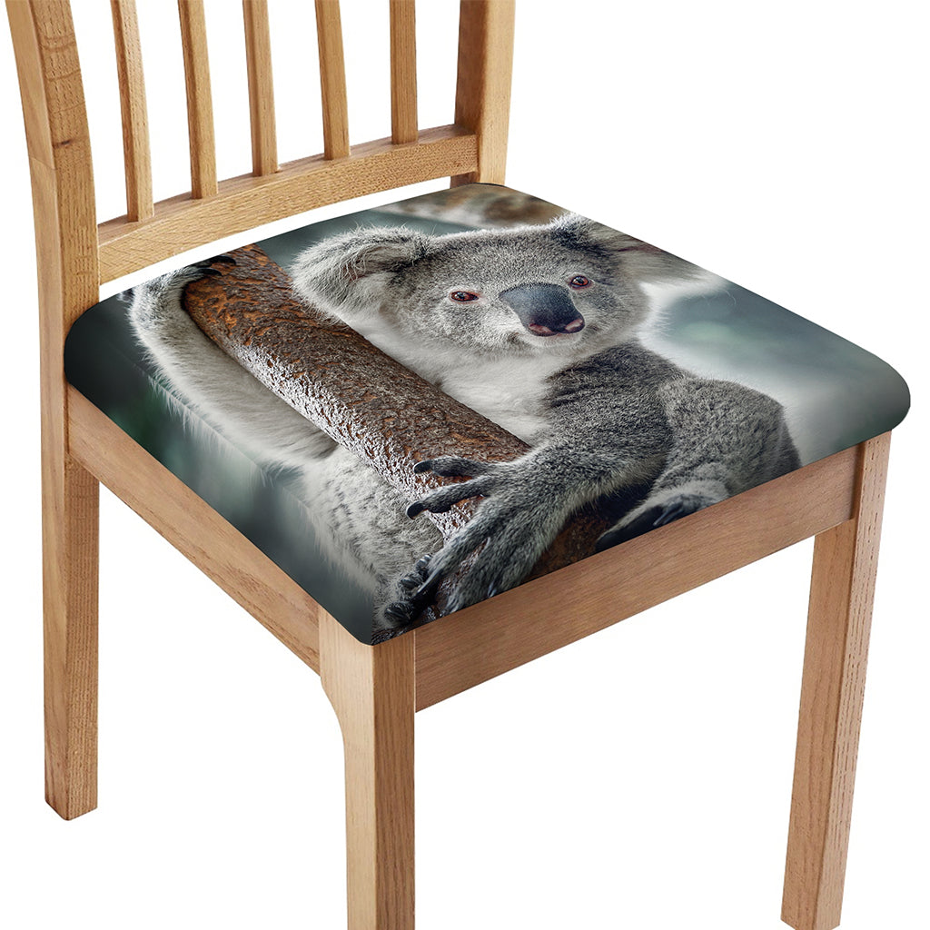 Cute Koala Print Chair Cushion Cover