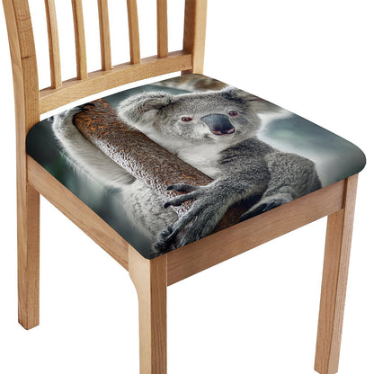 Cute Koala Print Chair Cushion Cover