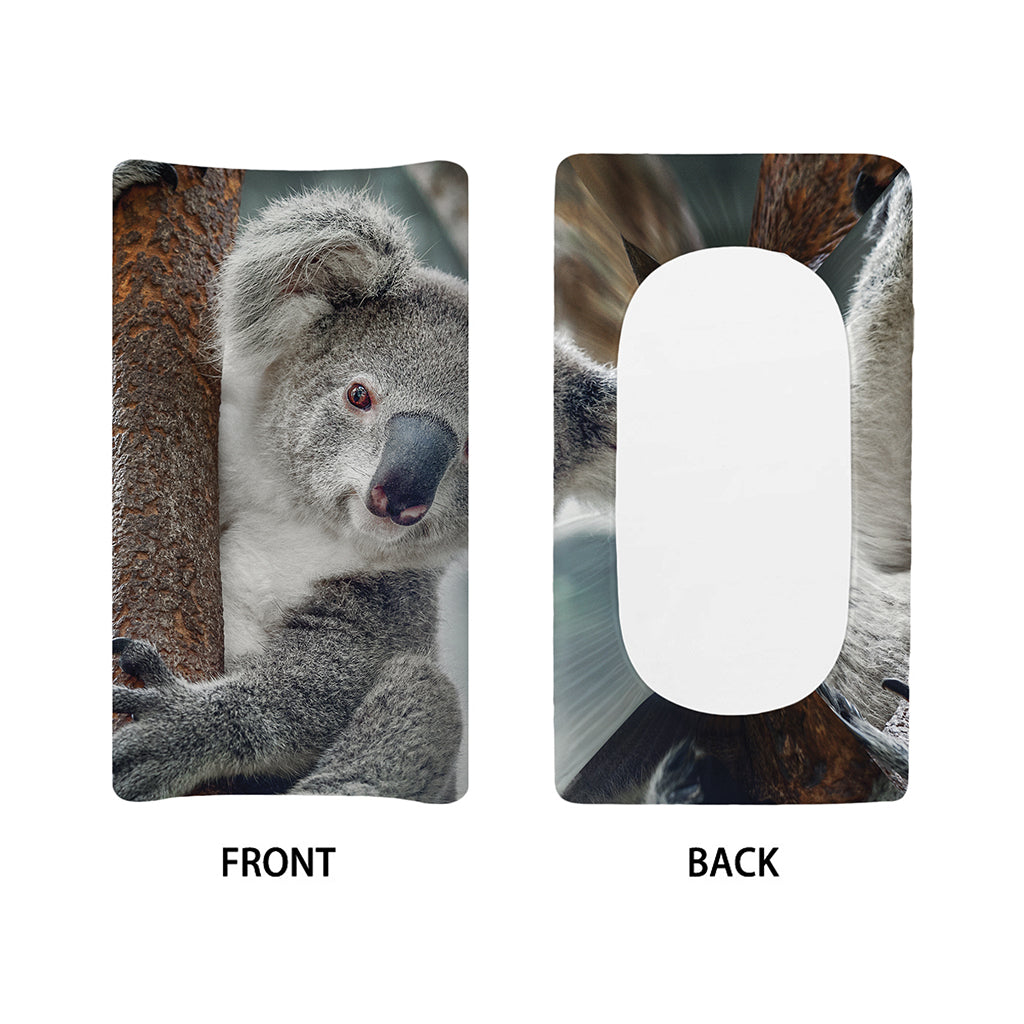 Cute Koala Print Changing Pad Cover