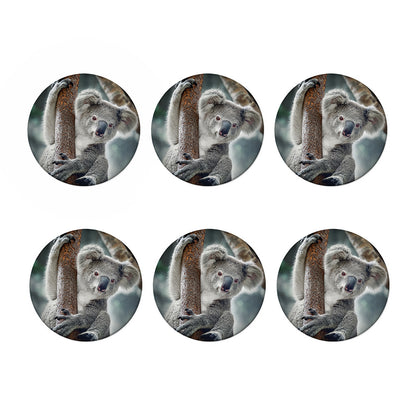 Cute Koala Print Coaster Set