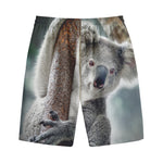 Cute Koala Print Cotton Shorts
