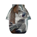 Cute Koala Print Dog Zip Up Hoodie