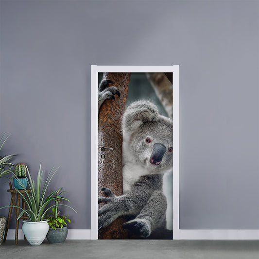 Cute Koala Print Door Sticker