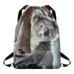 Cute Koala Print Drawstring Backpack
