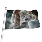 Cute Koala Print Flag