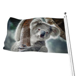 Cute Koala Print Flag
