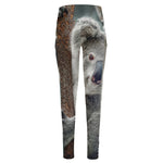 Cute Koala Print High-Waisted Pocket Leggings