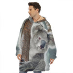 Cute Koala Print Hoodie Blanket