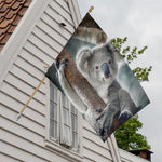 Cute Koala Print House Flag