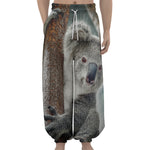 Cute Koala Print Lantern Pants