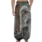 Cute Koala Print Lantern Pants