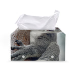 Cute Koala Print Leather Tissue Box Cover