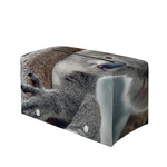 Cute Koala Print Leather Tissue Box Cover
