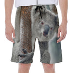 Cute Koala Print Men's Beach Shorts
