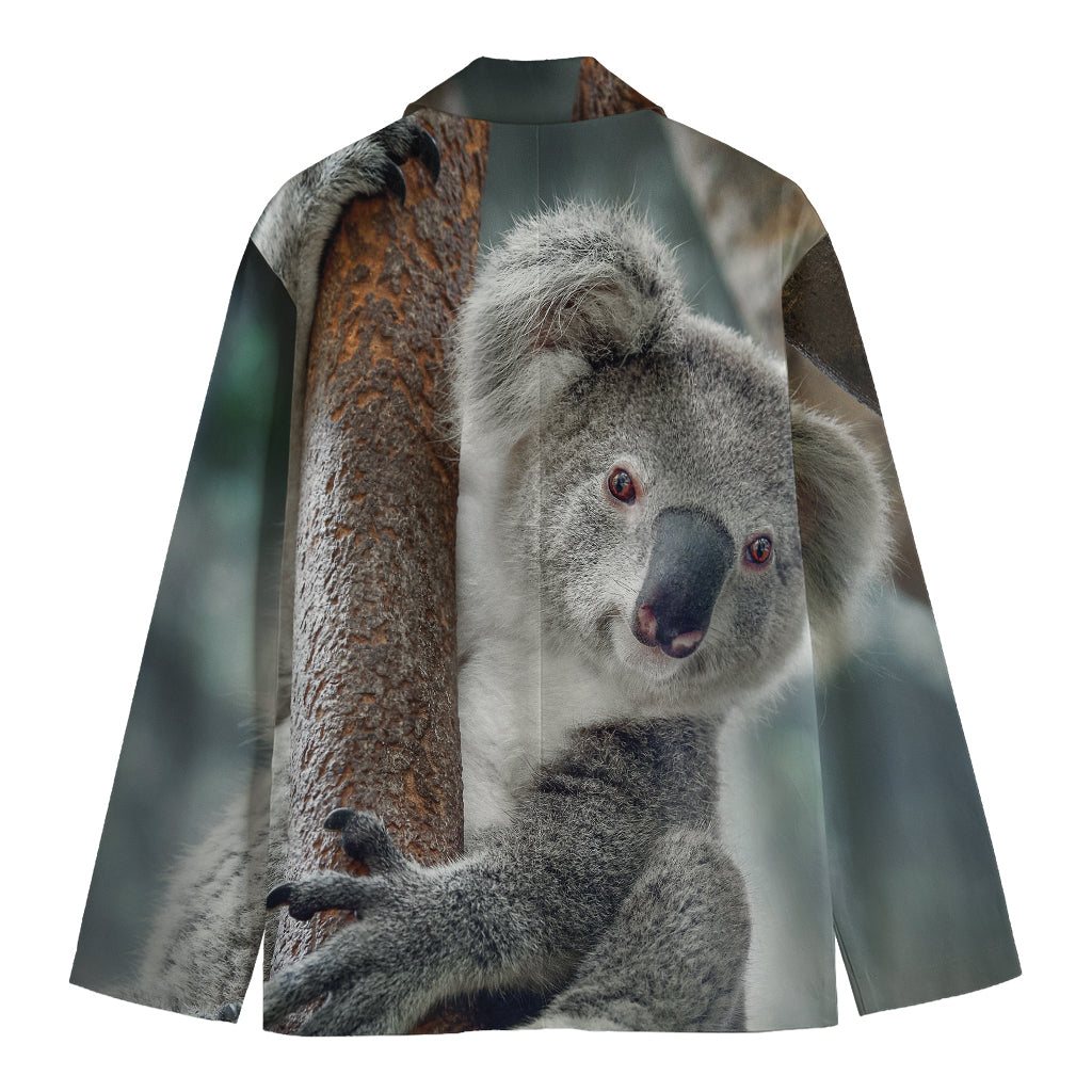 Cute Koala Print Men's Blazer