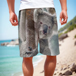 Cute Koala Print Men's Cargo Shorts