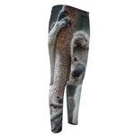 Cute Koala Print Men's Compression Pants