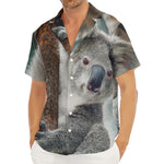 Cute Koala Print Men's Deep V-Neck Shirt