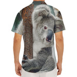 Cute Koala Print Men's Deep V-Neck Shirt