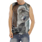 Cute Koala Print Men's Fitness Tank Top