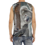 Cute Koala Print Men's Fitness Tank Top