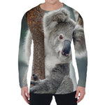 Cute Koala Print Men's Long Sleeve T-Shirt