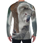 Cute Koala Print Men's Long Sleeve T-Shirt
