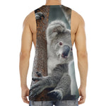 Cute Koala Print Men's Muscle Tank Top