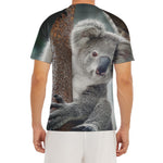 Cute Koala Print Men's Short Sleeve Rash Guard