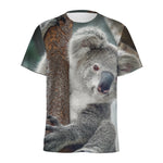Cute Koala Print Men's Sports T-Shirt