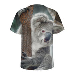 Cute Koala Print Men's Sports T-Shirt